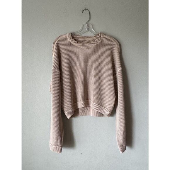 pistola Sweaters - Pistola Sweater Women’s Size XS Frances Distressed Crewneck Cropped Knit
